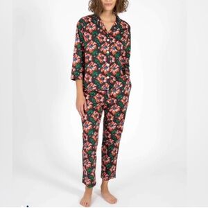 Sleepy jones marina pajama set 100% cotton top and bottom